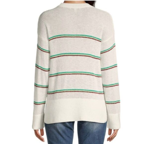 NWOT JOIE Striped Alpaca Wool Roundneck Sweater - Picture 2 of 4